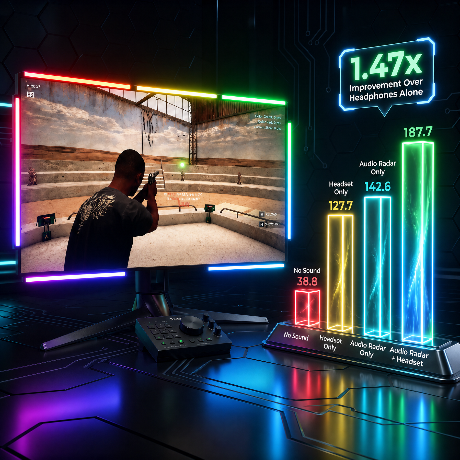 Audio Radar System | Gaming Accessory for Deaf, HoH & Pro Gamers ...